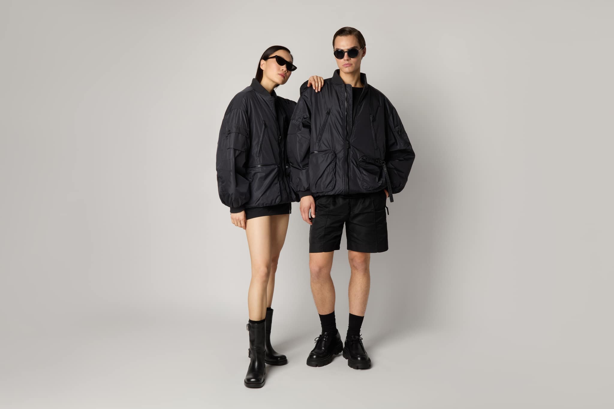BOMBER NERO UNISEX BANNER BOMBER 001