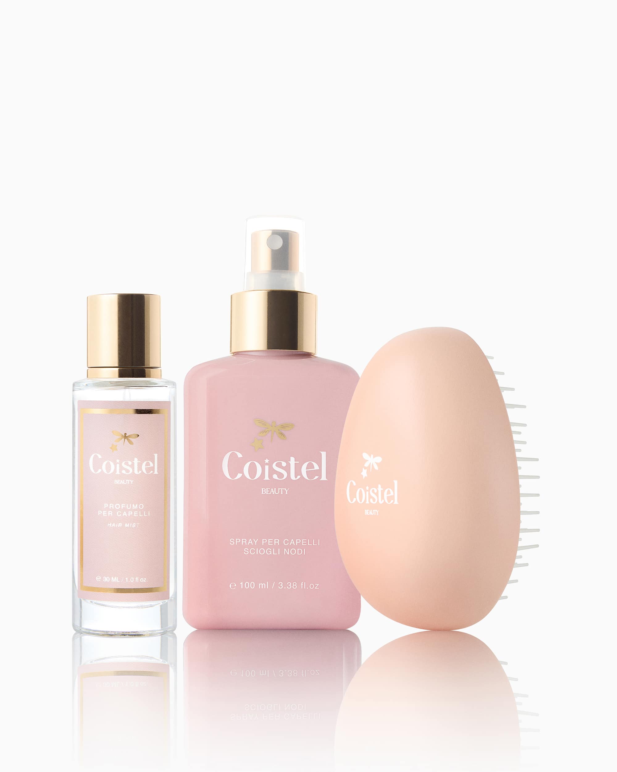 DISTRICANTE+HAIR MIST+PINK BRUSH OVAL