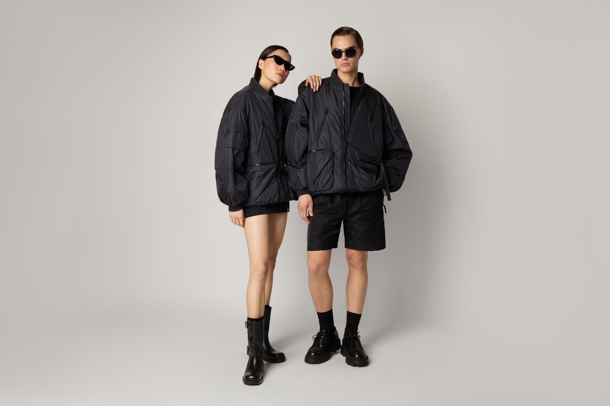 BOMBER NERO UNISEX BANNER BOMBER 001