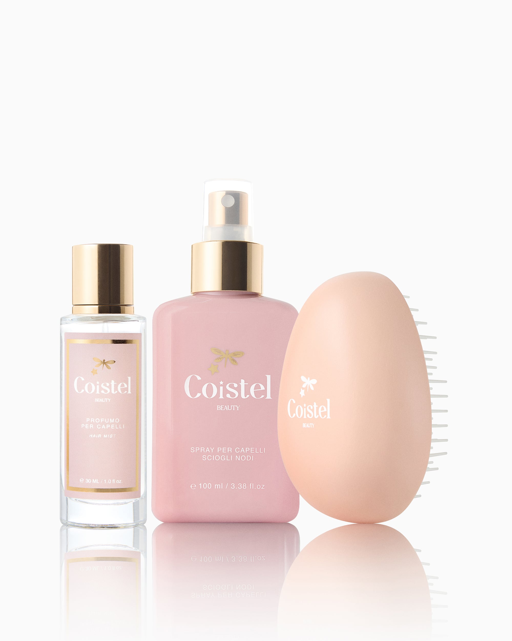 DISTRICANTE+HAIR MIST+PINK BRUSH OVAL